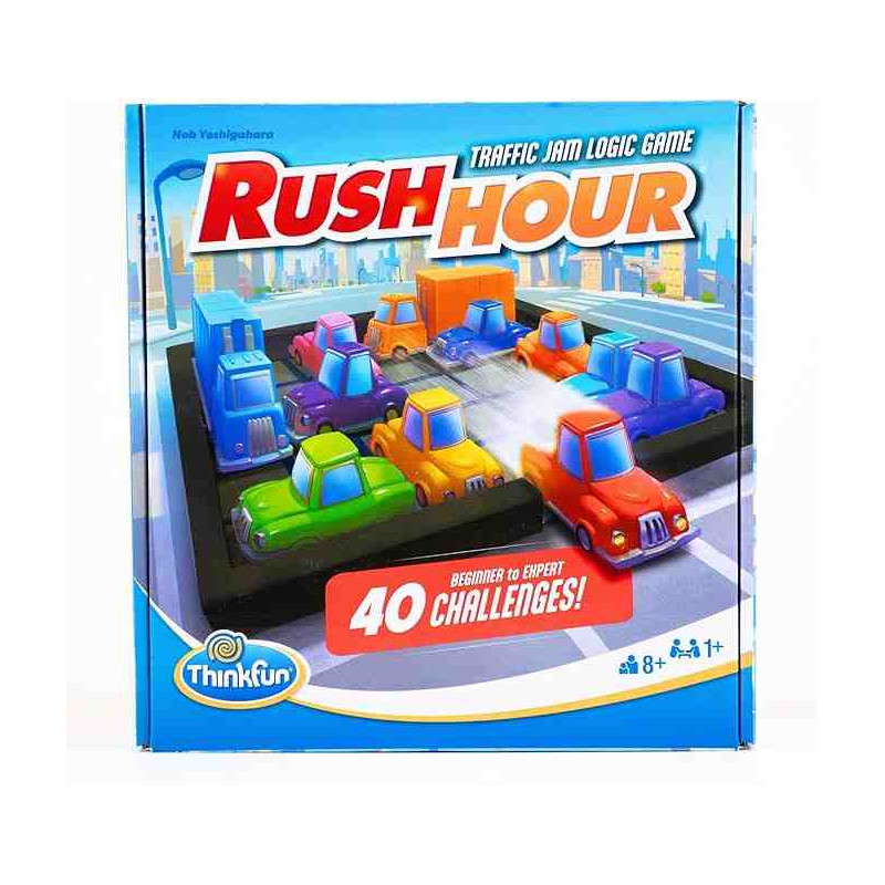 RUSH HOUR (NUEVA EDICIO) RETO ATASCO Juego de logica 40 retos (+ 8 Años.) Thinkfun Ravensburger